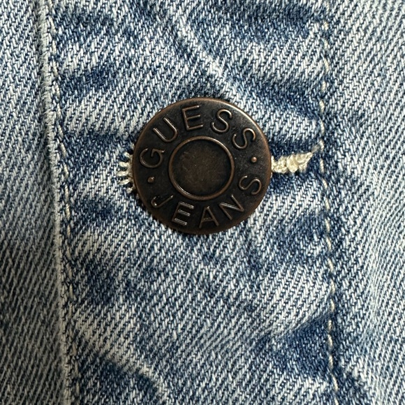 Guess Distressed Jean Jacket‎ Medium - Picture 3 of 6
